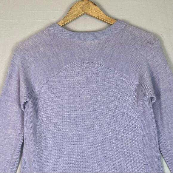 Lululemon Sit In Lotus Sweater Merino Wool Womens Small Heathered Lilac Tunic - Picture 8 of 13